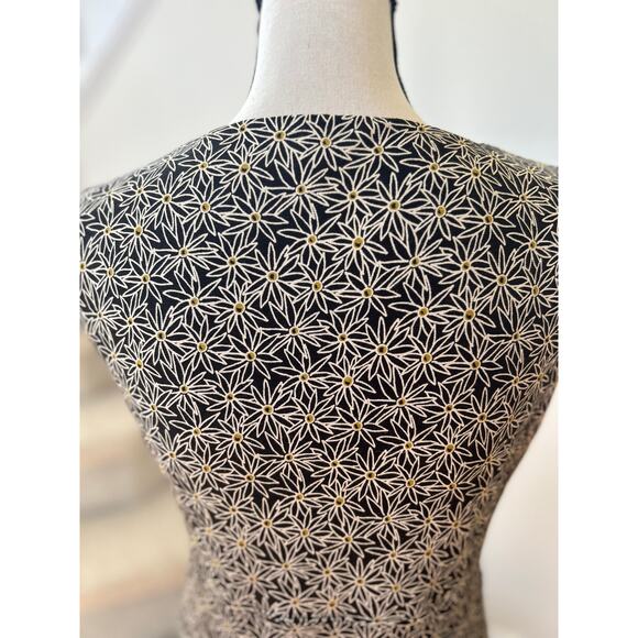 Toad & Co Black & Yellow Daisy Print Short Sleeve Outdoor Dress - Picture 3 of 7